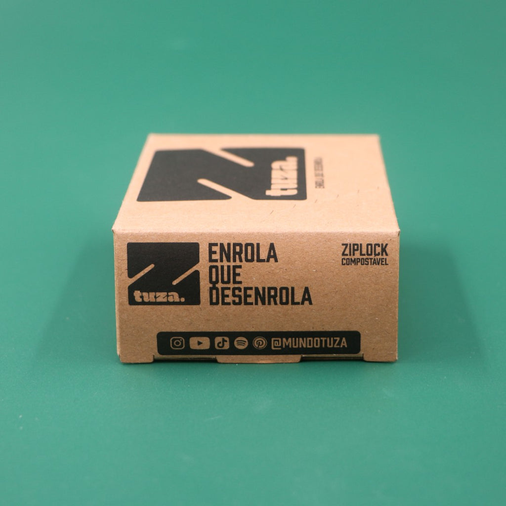 Display com 50 sacos ziplock compostável -Bioplástico compostável à base de amido de milho