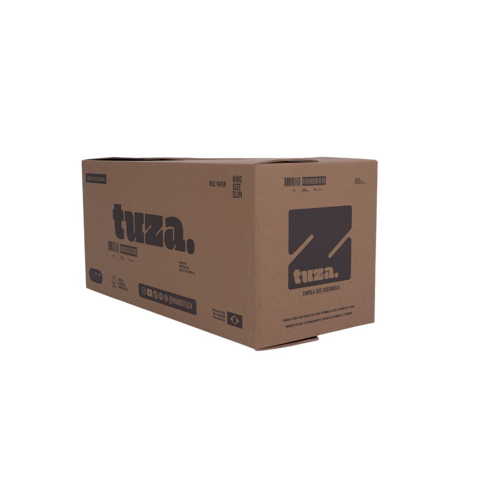 Caixa master TUZA papel de arroz com 50 displays — em perspectiva