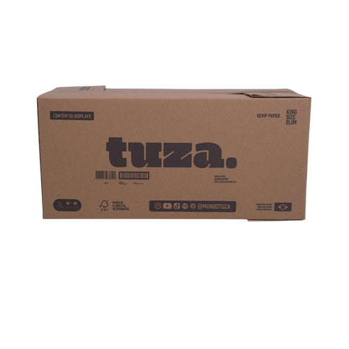 Caixa master TUZA papel de cânhamo com 50 displays — de frente
